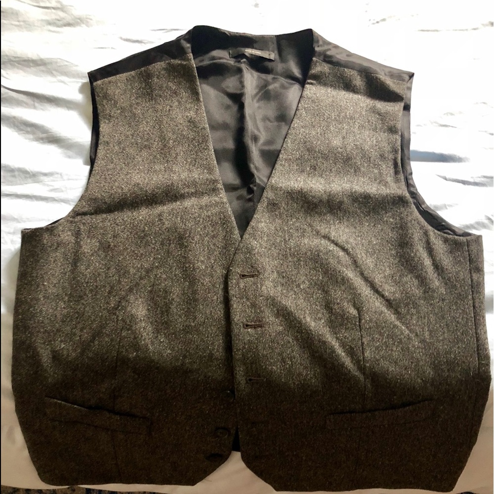 Wool front vest